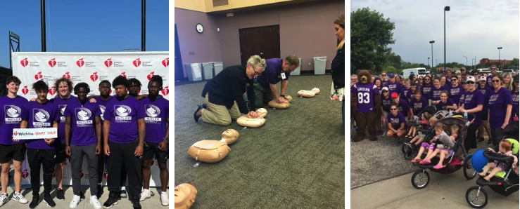 Butler students and faculty - along with community members - participate in Wichita Heart Walk..